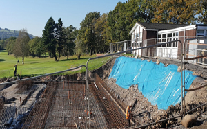 Celtic Manor - Waterproofing for earth retained structure