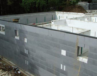 Icf store basement construction